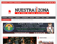 Tablet Screenshot of nuestra-zona.com